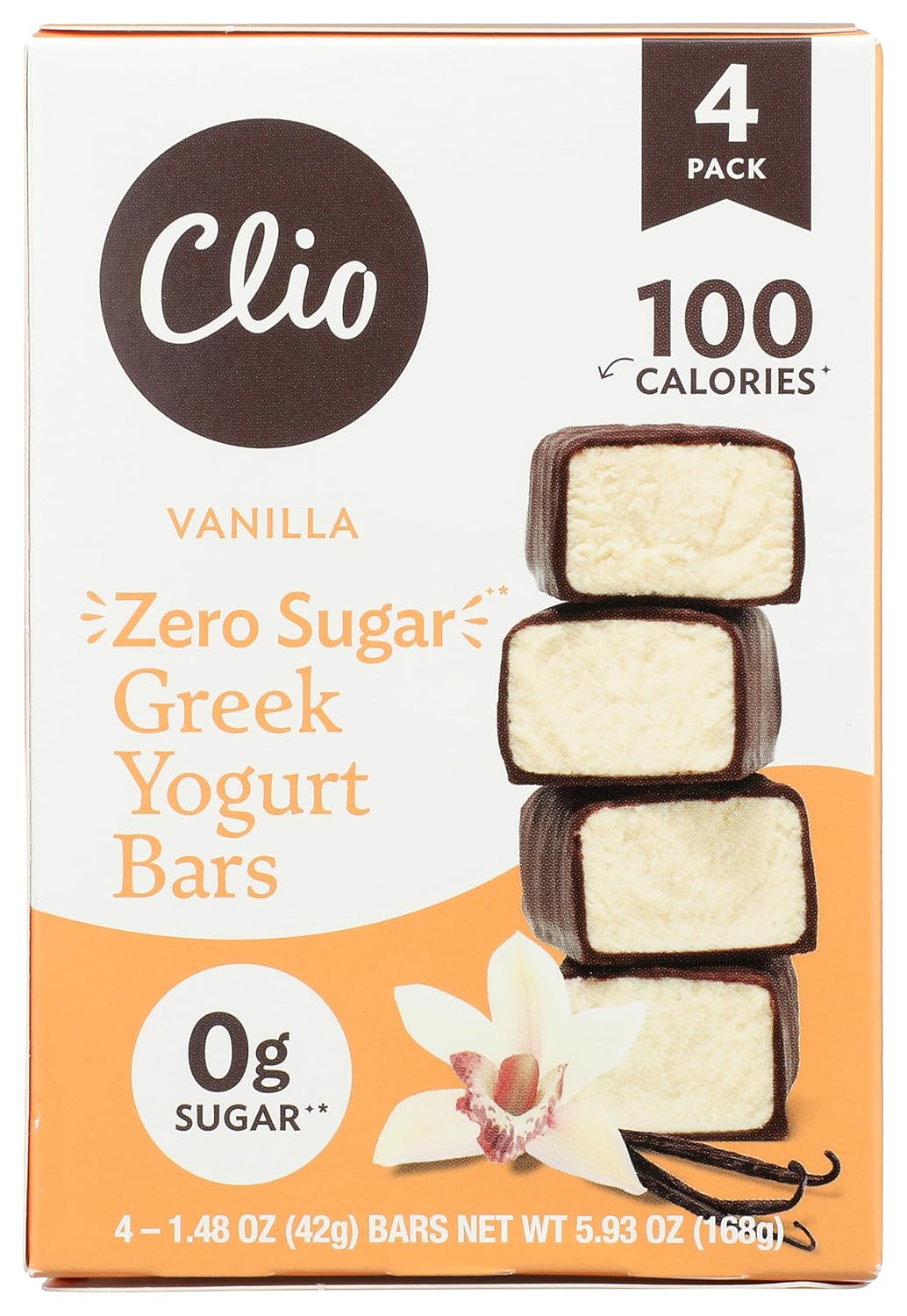Clio Zero Sugar Vanilla Yogurt Bars