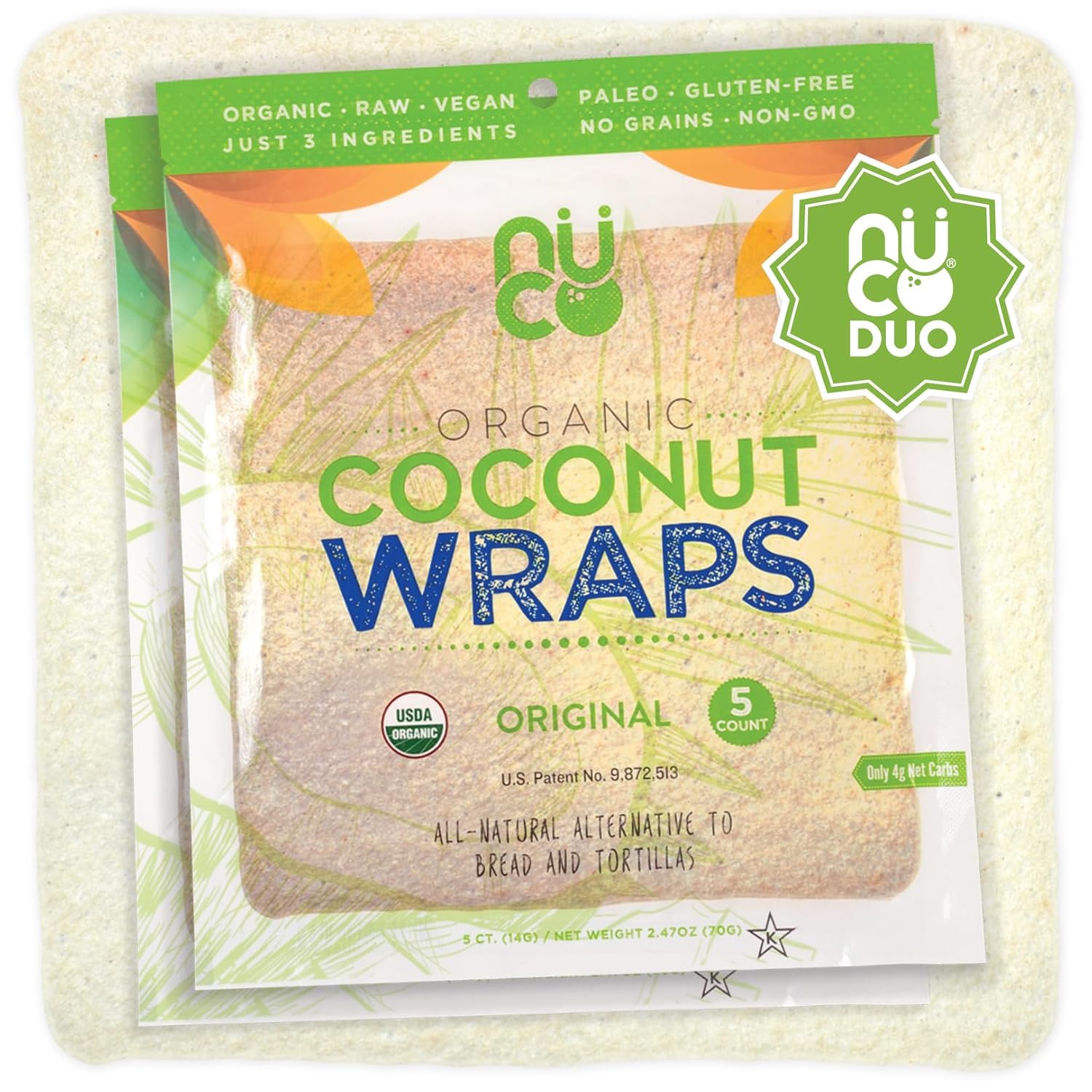 NUCO Organic Coconut Wraps